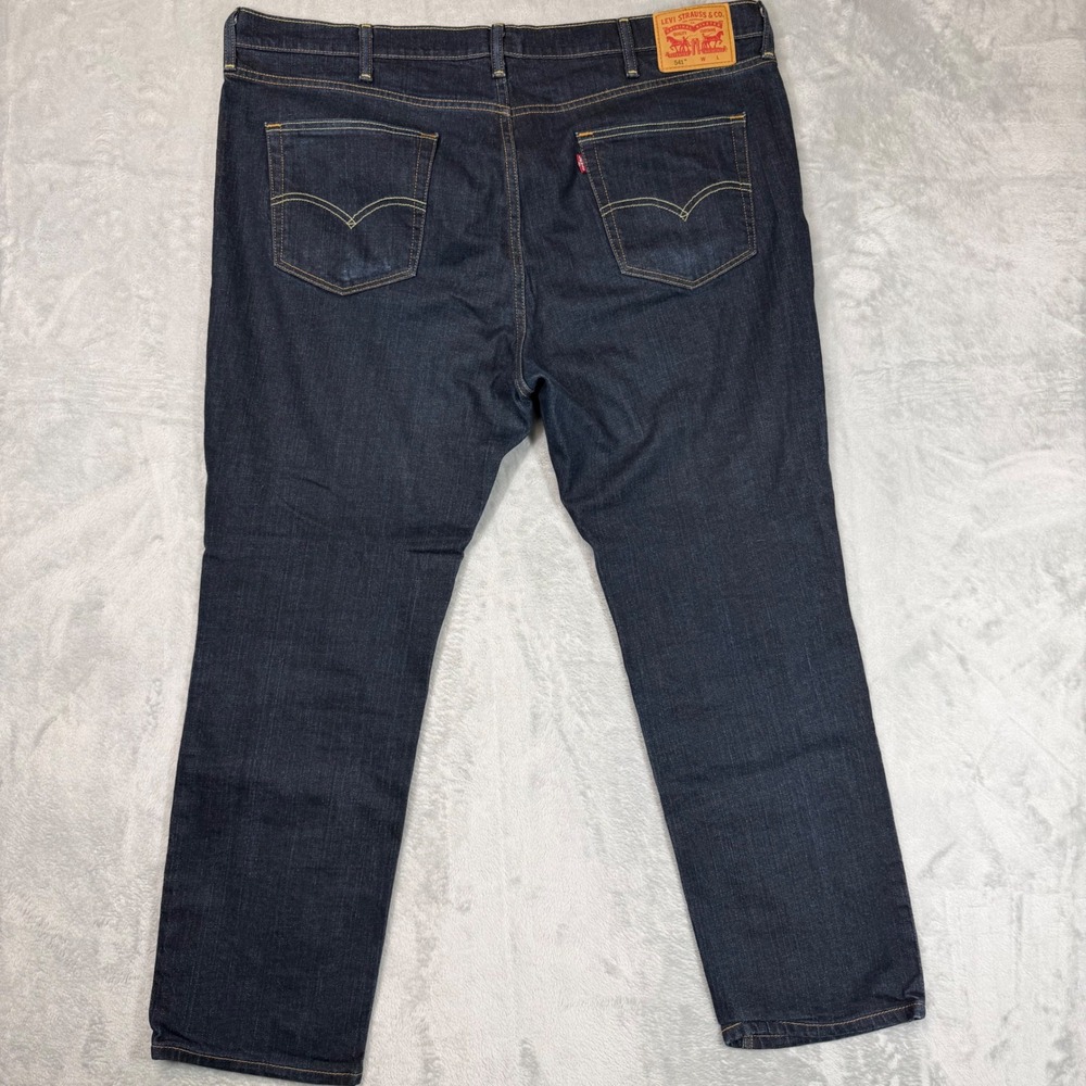 Levis 541 Athletic Taper Jeans Mens 46x32 Dark Wash Indigo Denim 18757-0000 - Picture 7 of 12